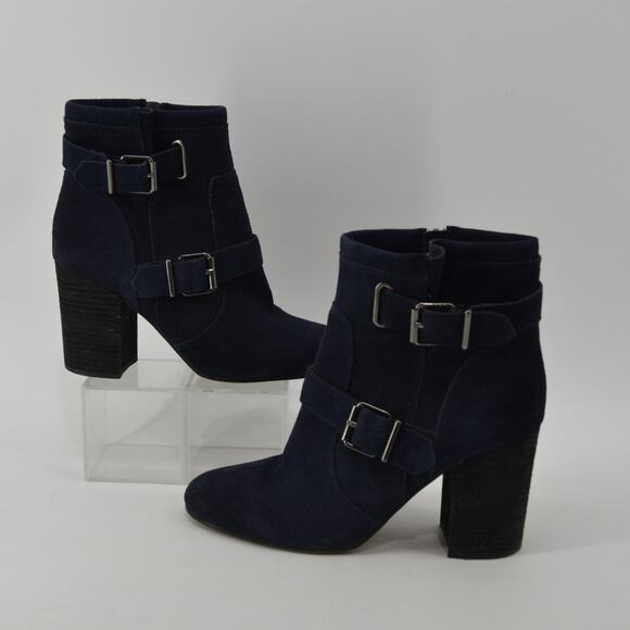 Vince Camuto Simlee Size 10 Womens Ankle Boots Suede Buckle - Picture 6 of 11